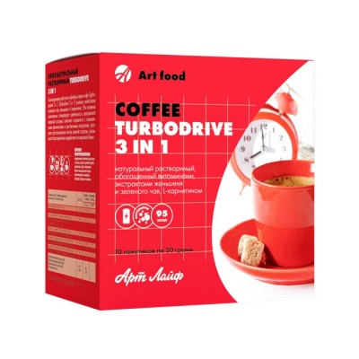 Кофе Coffee TurboDrive, 10 пакетиков по 20 г