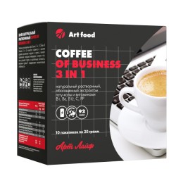 Кофе Business 3 in 1, 10 пакетиков по 20 г 